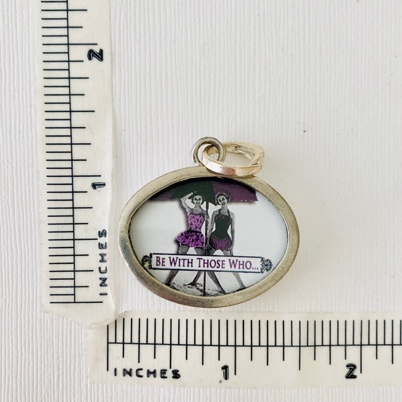 Smile Pick Up Sticks Reversible Charm - Picture 2 of 2